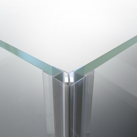 DUAL-M-9-10MM Magnetisches Profil 90-180° für 10 mm Glas